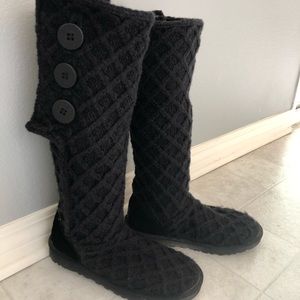 UGG Classic Cardy Button Detailed Knit Boots